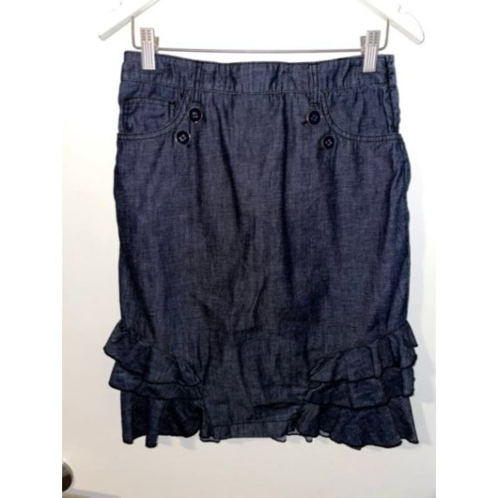 Anthro Pilcro Denim No 4 Pencil Skirt size 4